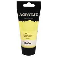 Citroen gele acrylverf/hobbyverf op waterbasis 75 ml   - - thumbnail