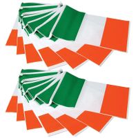 4x stuks vlaggenlijn Ierse/Ierland vlag 7 meter   -