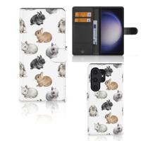 Telefoonhoesje | Met pasjeshouder | voor Samsung Galaxy S24 Ultra Konijntjes