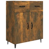 The Living Store Dressoir - Gerookt eiken - 69.5 x 34 x 90 cm - Opbergruimte en trendy design