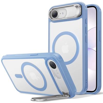 iPhone 17e Classic Hybrid Magnetic Case (Stash Stand) - Frosted Light Blue