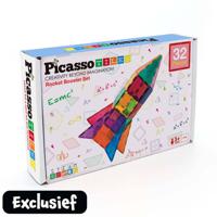 PicassoTiles Rocket Booster magneetset 32-delig - thumbnail