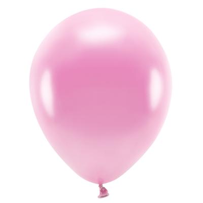 Party ballonnen - biologisch afbreekbaar - 100x - roze - milieuvriendelijke feestversiering