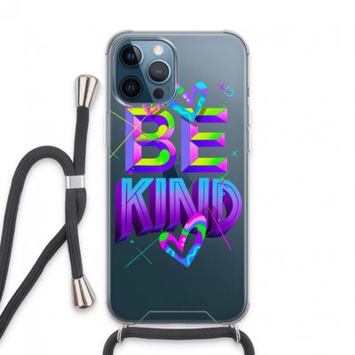 Be Kind: iPhone 13 Pro Max Transparant Hoesje met koord