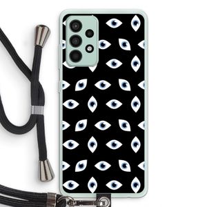 Eyes pattern: Samsung Galaxy A52s 5G Transparant Hoesje met koord