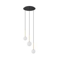 Nowodvorski Glazen plafondlamp Karo - 3x wit glas 10304 - thumbnail