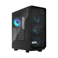 Fractal Design Meshify 2 Compact RGB Black TG Light Tint tower behuizing 2x USB-A | 1x USB-C | RGB | Tempered Glass