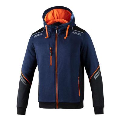 Herenhoodie Sparco Tech Ndis Marineblauw Maat XL