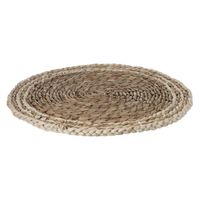 Ronde placemat zeegras naturel 38 cm - thumbnail