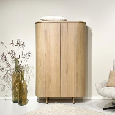 Livingfurn Opbergkast 'Tobago' Eiken, 180 x 115cm, kleur Naturel