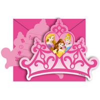 Princess Dreaming Uitnodigingen Met Envelop (6st)