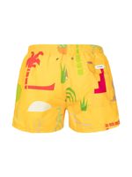 Timo Trunks short de bain Hawaii - Jaune