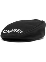 CHANEL Pre-Owned casquette gavroche à logo (années 2000) - Noir - thumbnail