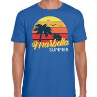 Marbella zomer t-shirt / shirt Marbella summer blauw voor heren - thumbnail