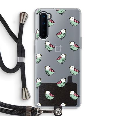 Vogeltjes: OnePlus Nord Transparant Hoesje met koord