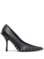 Valentino Garavani escarpins Rockstud 100mm en cuir - Noir - thumbnail