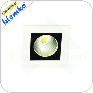 Vierkant Led armatuur IP-54. 9W 3000K