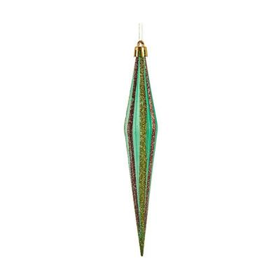 Kerstversiering Uitgerekt Rood Gouden Groen 3 x 8,5 x 19 cm