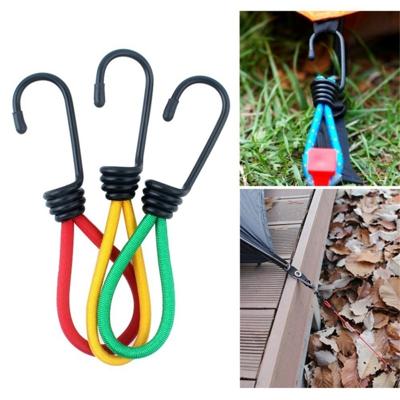 3 STKS Outdoor Camping Tent elastische touw gesp hoge elasticiteit vaste bandjes camping accessoires willekeurige kleur levering