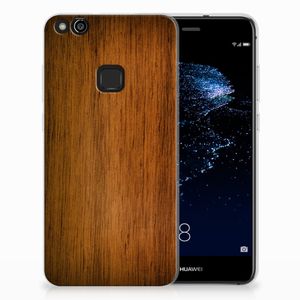 Huawei P10 Lite Bumper Hoesje Donker Hout