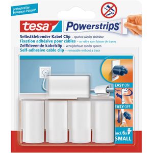 5x Tesa kabelclips/klemmen Powerstrips Klusbenodigdheden