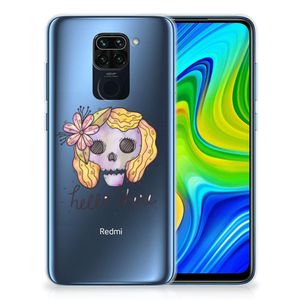 Silicone Back Case Xiaomi Redmi Note9 Boho Skull