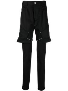 1017 ALYX 9SM pantalon court à design superposé - Noir