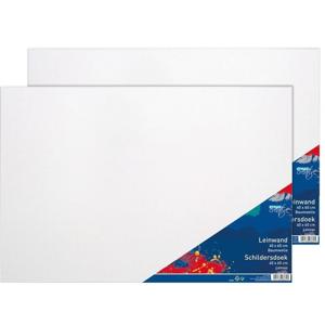 Toppoint Canvas schildersdoek - 2x - 40 x 60 cm - schilderen - doeken op frame