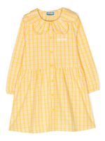 Kenzo Kids robe à carreaux - Jaune