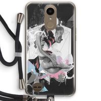 Camouflage de sommeil: LG K10 (2017) Transparant Hoesje met koord
