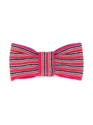 Missoni Kids nœud à cheveux rayé - Rose