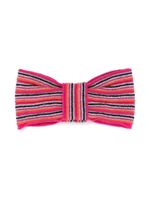 Missoni Kids nœud à cheveux rayé - Rose