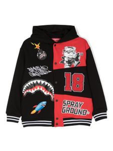 sprayground kid veste bomber à design colour block - Noir