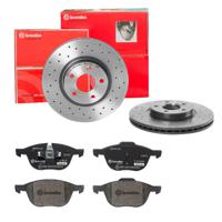 Remmenset, remschijf BREMBO, Remschijftype: Geperforeerd / Geventileerd, Inbouwplaats: Vooras, u.a. für Ford, Volvo - thumbnail