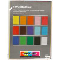 Creativ Company Ribbelkarton kleur 80gr, 10 vellen