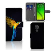 Motorola Moto G7 Power | Telefoonhoesje | Met pasjeshouder | Papegaai