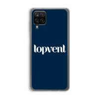 Topvent Navy: Samsung Galaxy A12 Transparant Hoesje