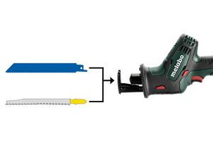 Metabo SSE 18 LTX Compact Accu-reciprozaag 602266840 Zonder accu 18 V