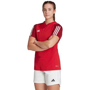 adidas Tiro 23 Competition Training Shirt Dames - Opruiming - Kleding - Red - maat XXS