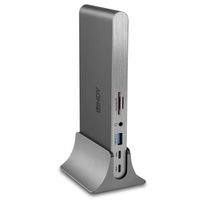 Lindy 43349 laptop dock & poortreplicator Bedraad USB 3.2 Gen 1 (3.1 Gen 1) Type-C Zilver - thumbnail