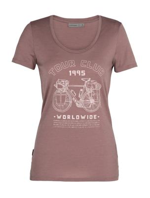 Icebreaker Tech Lite SS Scoop Tour Club 1995 Dames T-shirt