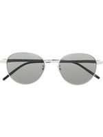 Saint Laurent Eyewear lunettes de soleil à monture ronde - Noir - thumbnail