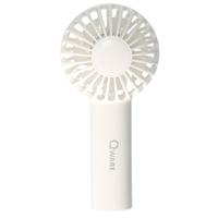 Qware Mini handventilator Deluxe - wit - 7 x 13 cm - verkoeling in zomer