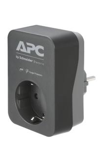 APC by Schneider Electric PME1WB-GR Overspanningsbeveiliging tussenstekker Zwart