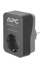 APC by Schneider Electric PME1WB-GR Overspanningsbeveiliging tussenstekker Zwart - thumbnail