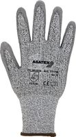 Asatex Snijbestendige handschoen | maat 7 grijs/grijs | EN 388 PSA-categorie II | HDPe met polyurethaan | 10 paar - 3711E/7 3711E/7