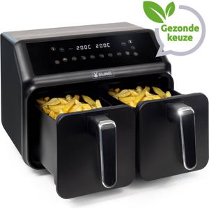 BluMill Dubbele Airfryer XXL - 8L - 1700W - Heteluchtfriteuse