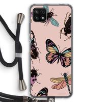 Tiny Bugs: Samsung Galaxy A22 5G Transparant Hoesje met koord