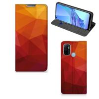 Stand Case voor OPPO A53 | A53s Polygon Red Stand Case voor OPPO A53 | A53s Polygon Red