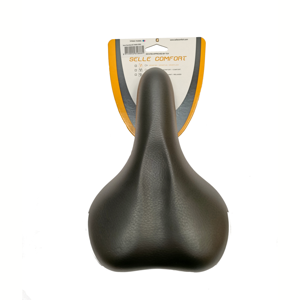 Selle Comfort zadel Ride. Zwart met witte bumpers (hangverpakking)